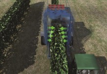 Pokaz zbioru malin kombajnem powietrznym