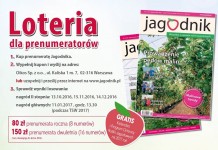 Październikowe nagrody II stopnia w Loterii dla prenumeratorów „Jagodnika”