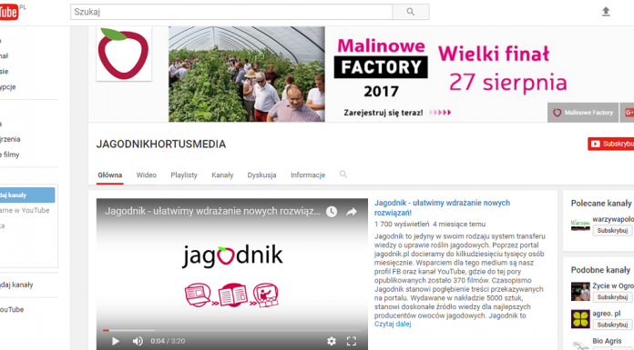 Jagodnik.pl na Youtube – już ponad 3,5 mln wyświetleń filmów