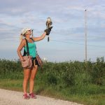 Marlena Koźlińska w trakcie ćwiczeń z rarogiem Lord