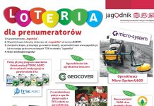 Pierwsze losowanie nagród II stopnia w Loterii dla prenumeratorów Jagodnika