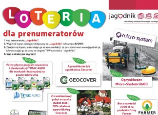 Pierwsze losowanie nagród II stopnia w Loterii dla prenumeratorów Jagodnika