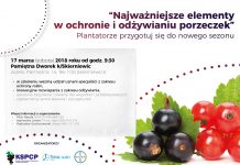 „Najważniejsze elementy w ochronie i odżywianiu porzeczek” – szkolenie