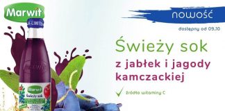 Jesienna nowość od Marwit – świeży sok z jabłek i jagody kamczackiej