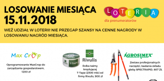 Wykorzystaj swoją szansę w listopadowym losowaniu nagród