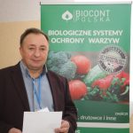 Krzysztof Jędrzejowski z Biocont Polska zachęcał do zapoznania się z biologicznymi rozwiązaniami do ochrony roślin