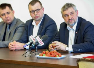 Minister Ardanowski rozpoczyna kampanię promującą jagodowe i próbuje pierwszych polskich truskawek!