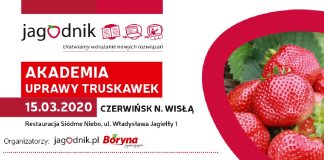 Akademia Uprawy Truskawek w Czerwińsku nad Wisłą – już 15 marca