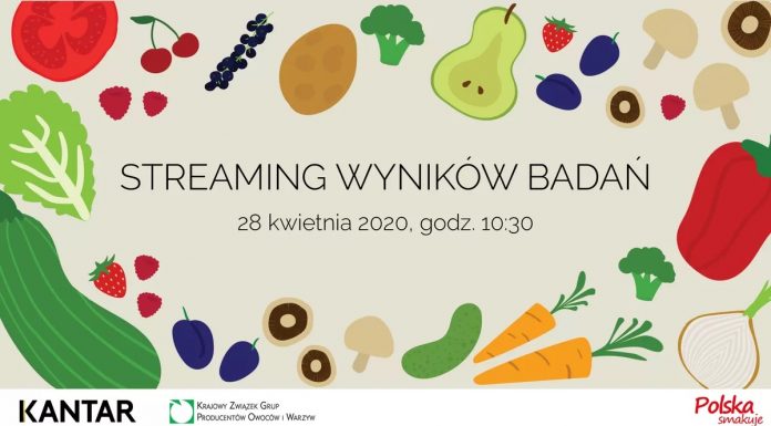 Ulubione warzywa i owoce Polaków – prezentacja online wyników „Narodowych badań konsumpcji warzyw i owoców”