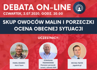 DEBATA ON-LINE| Skup owoców malin i porzeczki. Ocena obecnej sytuacji