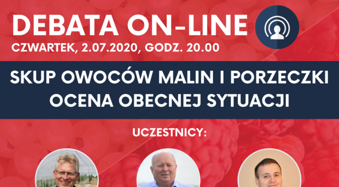 DEBATA ON-LINE| Skup owoców malin i porzeczki. Ocena obecnej sytuacji