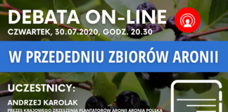 W przededniu zbiorów aronii – debata on-line