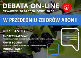 W przededniu zbiorów aronii – debata on-line