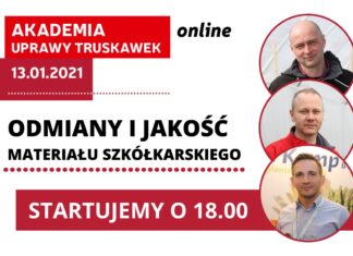 Akademia Uprawy Truskawek 2021 on-line – zapraszamy!