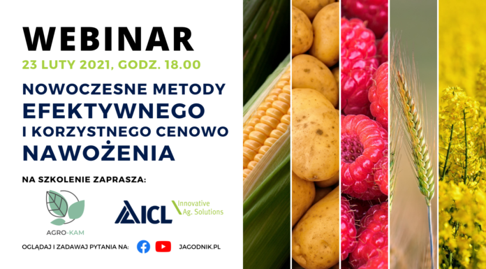 Webinar: Nowoczesne metody efektywnego i korzystnego cenowo nawożenia