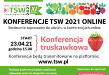 Już dziś – VIII Konferencja Truskawkowa online w ramach TSW2021