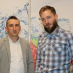 Artur Mazur i Bartosz Drzazga na stoisku Timac Agro Polska