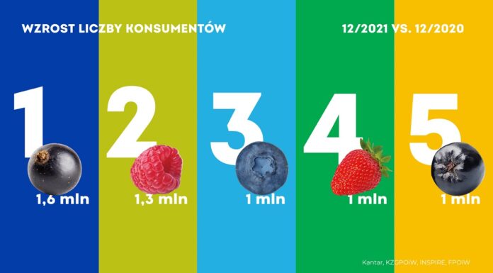 Wzrost konsumpcji owoców jagodowych
