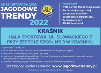 Jagodowe Trendy odbędą się w listopadzie – pełny program