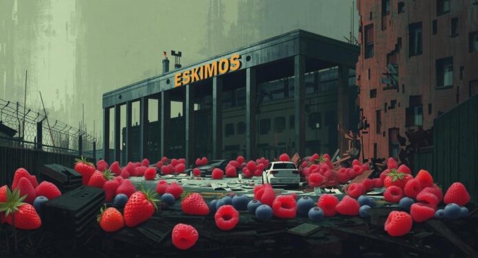 dodaj mrozone owoce truskawek, malin, borówek