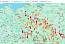 Gdzie było najzimniej – 21/22.04. Prognoza przymrozków na kolejne dni na bazie mokrego termometru